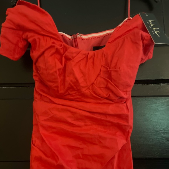 Off the shoulder Ruched cocktail dress - Picture 2 of 5